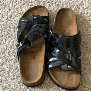 Betula by Birkenstock’s black leather sandals